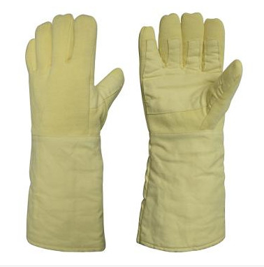 Glass Manufacturing Casting Industry High Temperature 650 Degrees Anti-Cutting Wear Aramid Gloves Hand Protection
